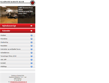 Tablet Screenshot of gladsaxekarateklub.dk